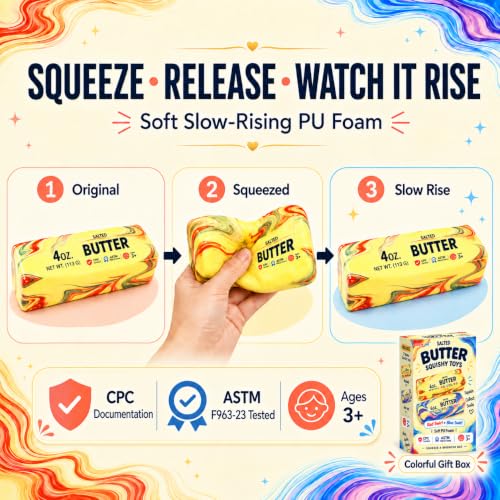 Butter Stick Squishy Toys, 2-Pack by ninja line — everything in the pack