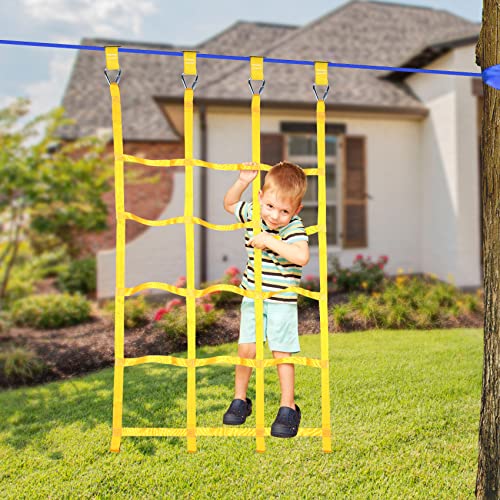 Climbing Cargo Net and Rope Ladder by ninja line — hardware and buckles
